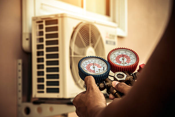 Professional Ductwork Repair technician working in Marmora, NJ